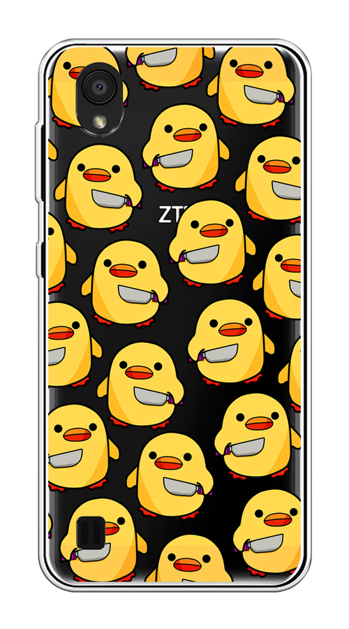 

Чехол на ZTE Blade A5 (2019) "Утка с ножом", Прозрачный;желтый;оранжевый, 133050-1