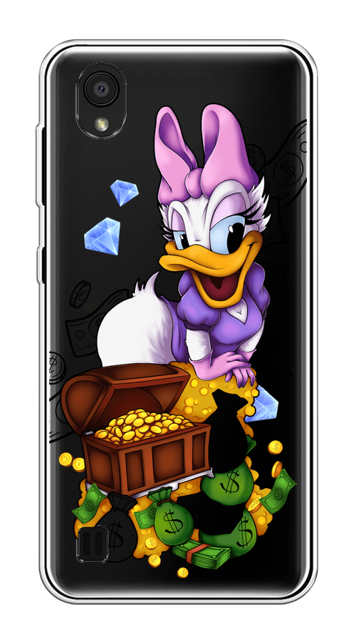 

Чехол на ZTE Blade A5 (2019) "Rich Daisy Duck", Коричневый;белый;фиолетовый, 133050-6