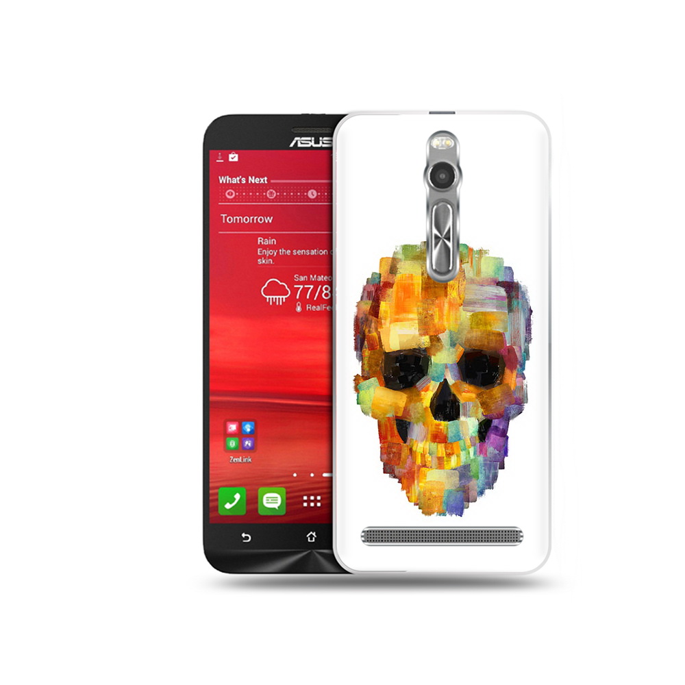 

Чехол MyPads Tocco для Asus Zenfone 2 (ZE550ML) нарисованный череп (PT11329.657.516), Прозрачный, Tocco