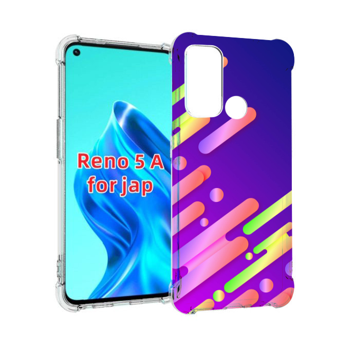 

Чехол MyPads неоновый-фон для Oppo Reno 5A, Прозрачный, Tocco