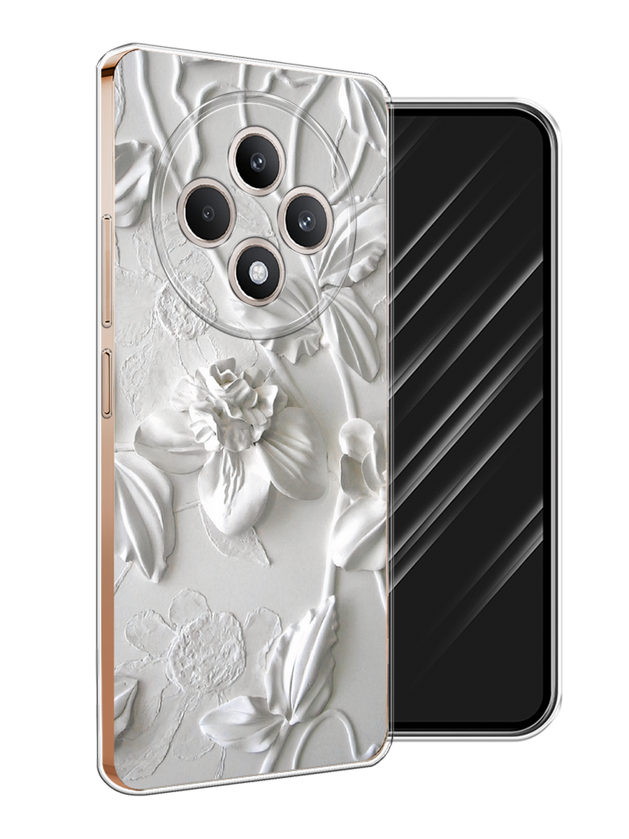 

Чехол Awog на Oppo Reno 12F "Гипсовые цветы", Бежевый;коричневый;серый, 2517850-1