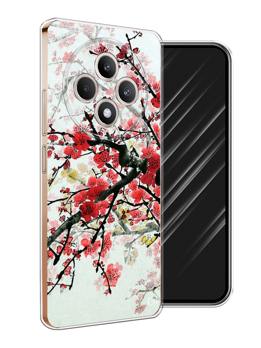 

Чехол Awog на Oppo Reno 12F "Сакура", Розовый;черный, 2517850-1