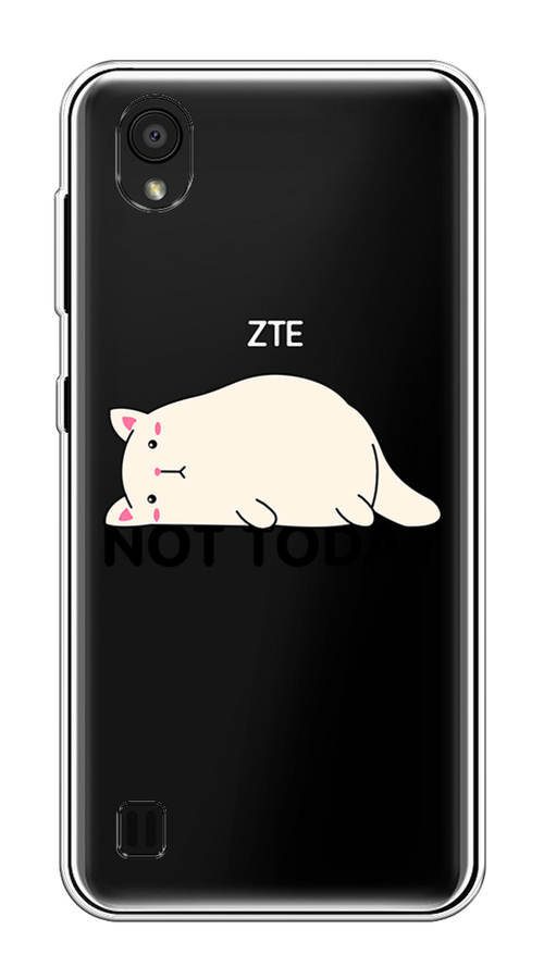

Чехол на ZTE Blade A5 (2019) "Cat not today", Белый;розовый;черный, 133050-1