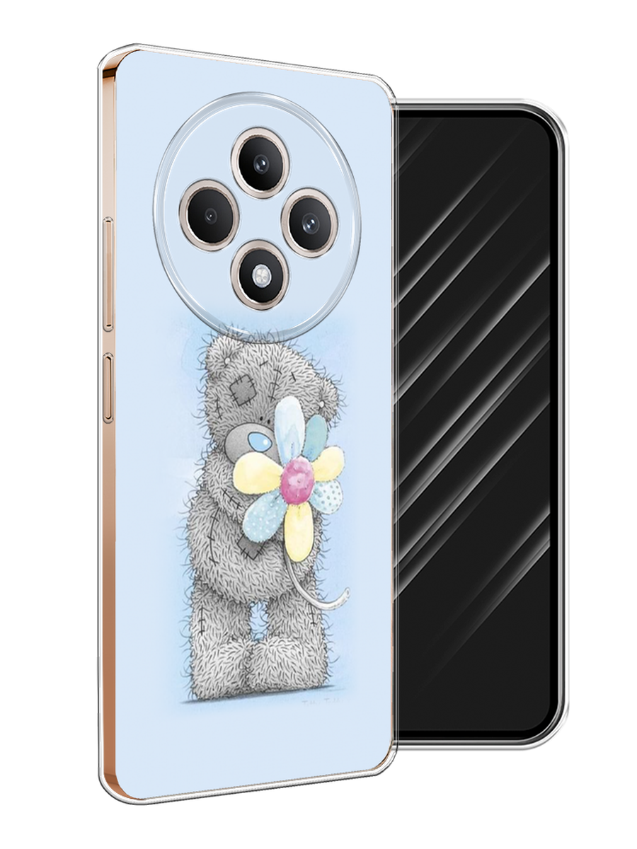 

Чехол Awog на Oppo Reno 12F "Me to you с ромашкой", Голубой;серый;желтый, 2517850-1