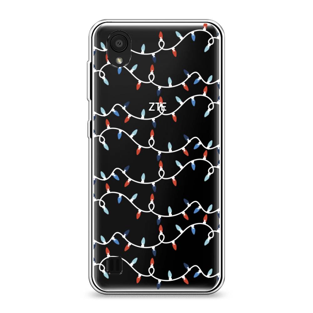 

Чехол на ZTE Blade A5 (2019) "Разноцветная гирлянда", Белый;красный;синий, 133050-5