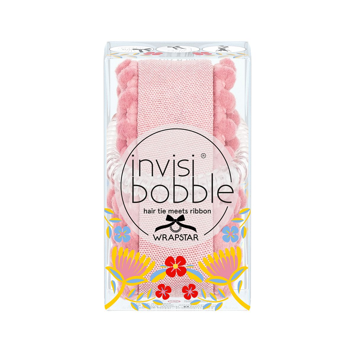

Резинка с лентой invisibobble WRAPSTAR Ami & Go, Прозрачный;розовый
