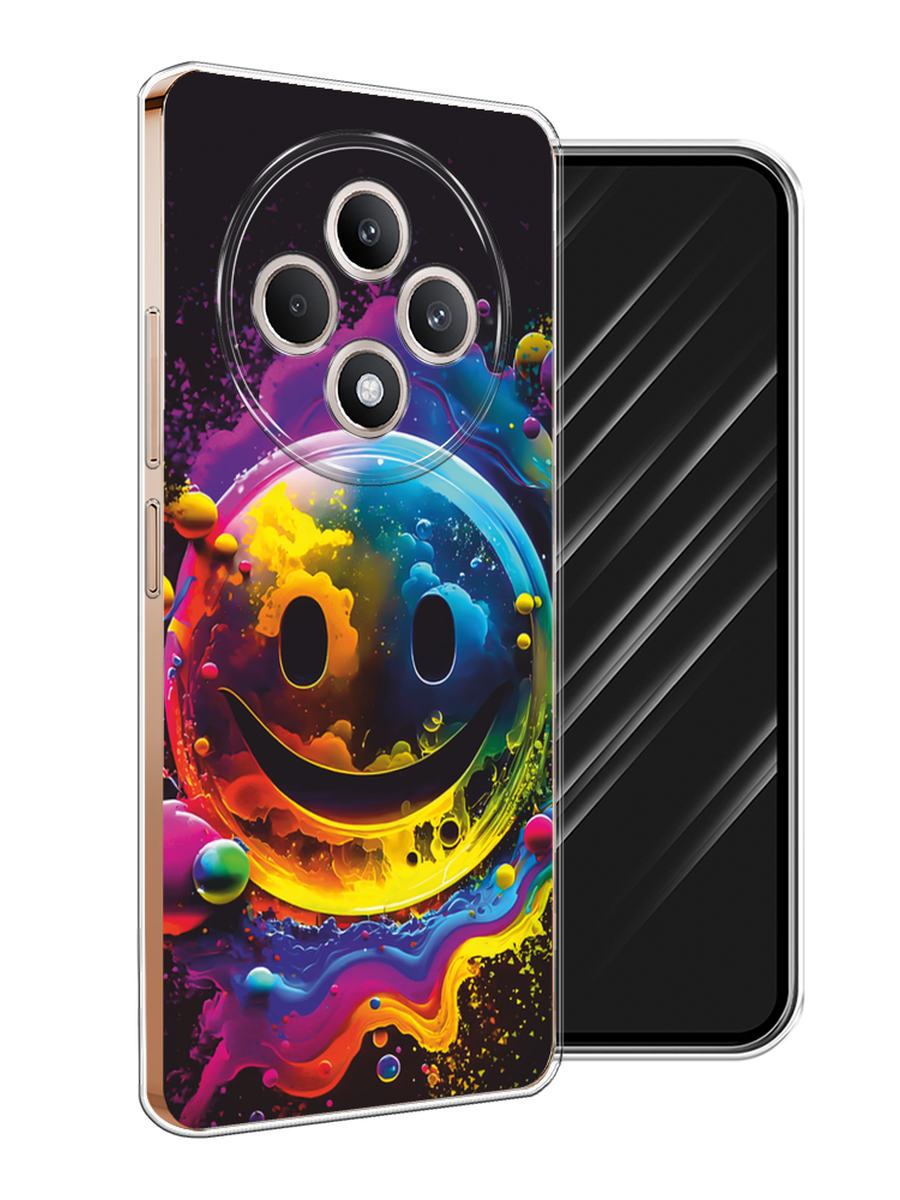 

Чехол Awog на Oppo Reno 12F "Кислотный смайл", Фиолетовый;желтый;синий, 2517850-1