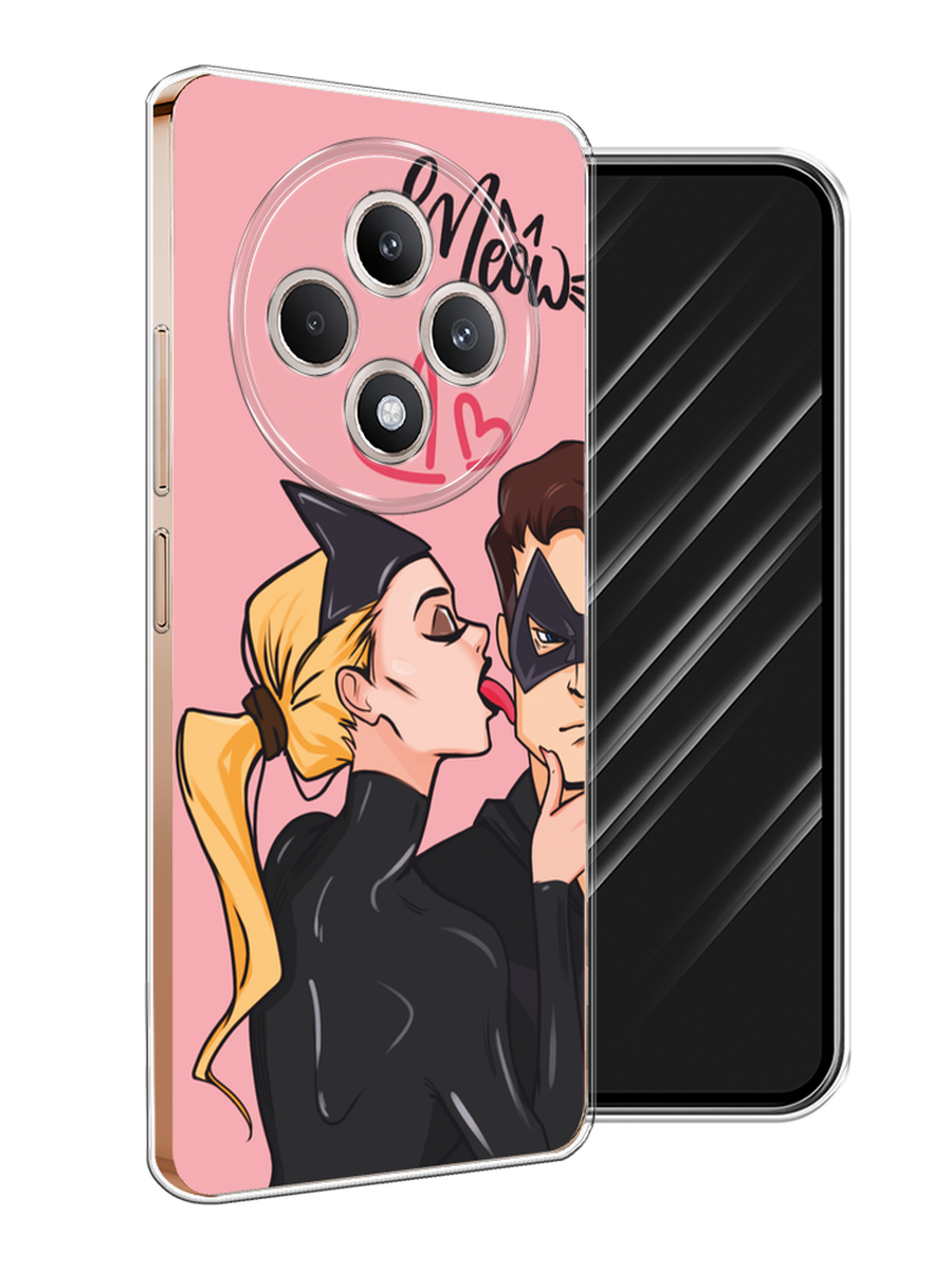 

Чехол Awog на Oppo Reno 12F "Kiss of Cat Woman", Розовый;черный;бежевый, 2517850-1