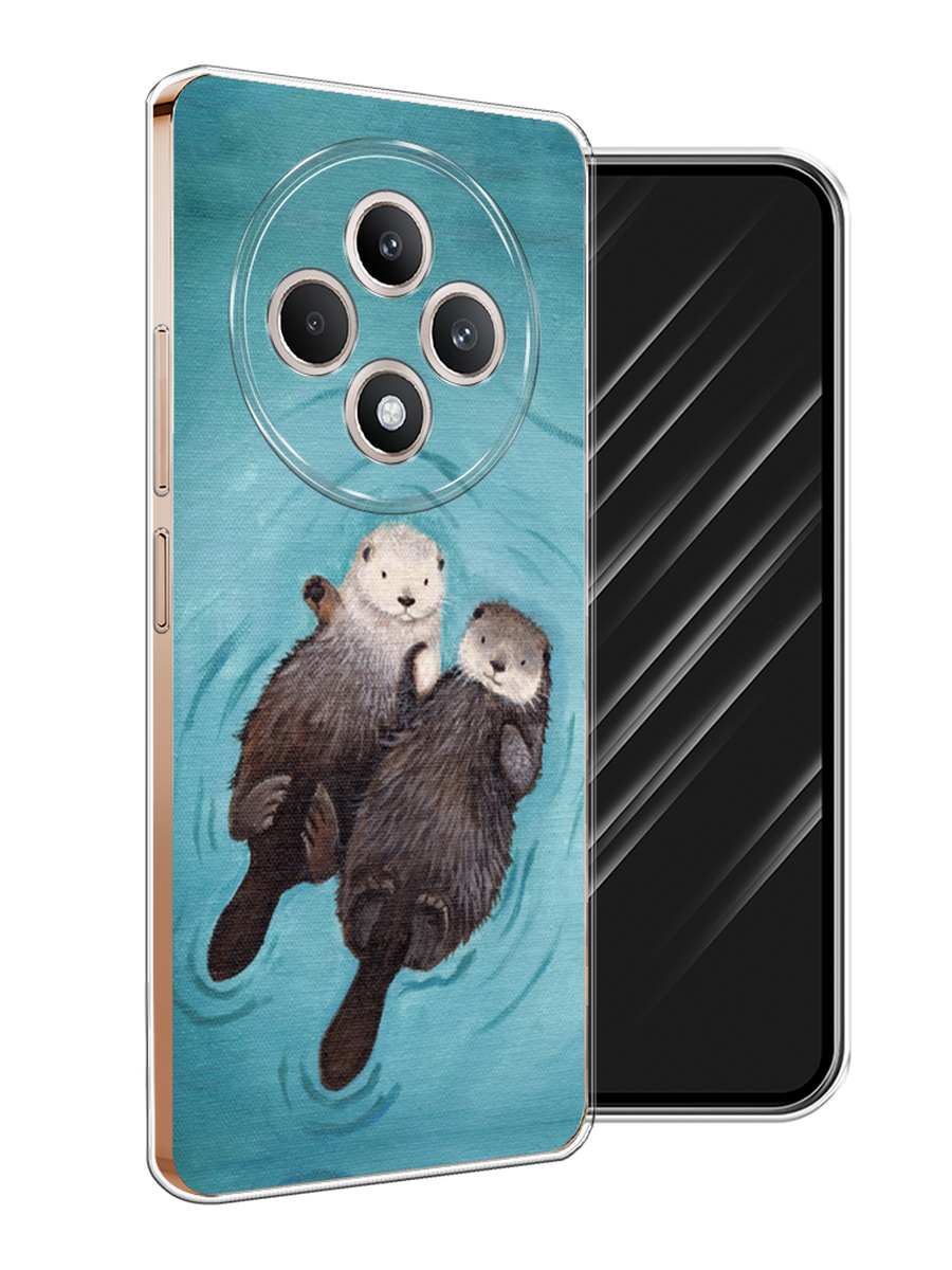 

Чехол Awog на Oppo Reno 12F "Парочка бобров", Голубой, 2517850-1