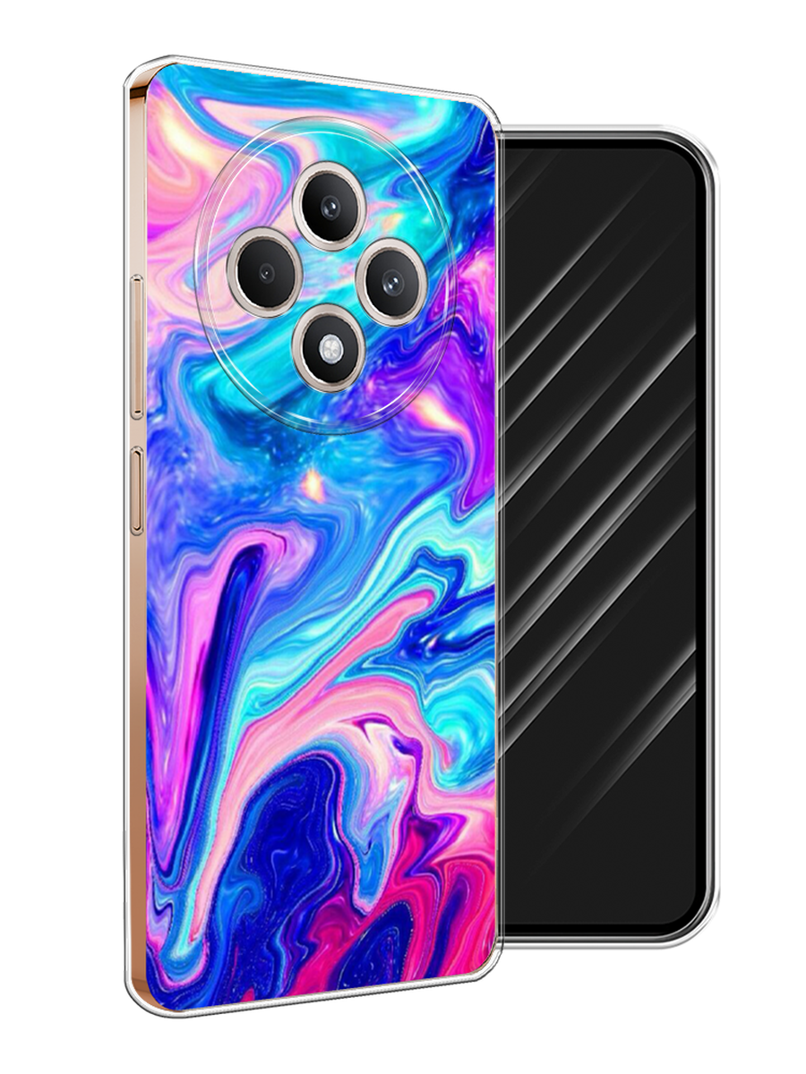 

Чехол Awog на Oppo Reno 12F "Потеки краски", Розовый, 2517850-1