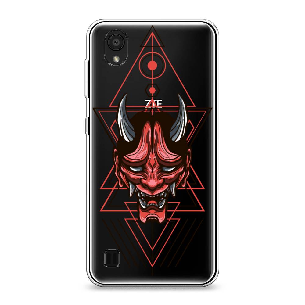 

Чехол на ZTE Blade A5 (2019) "Hanya Oni mask", Серый;красный;черный, 133050-4