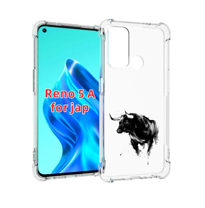 

Чехол MyPads бык для Oppo Reno 5A, Прозрачный, Tocco