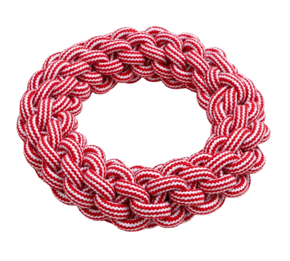 

Игрушка канатная Пижон Кольцо, 250 г, до 20 см, красная, белая, "Кольцо", 250 г, до 20 см, красная, белая