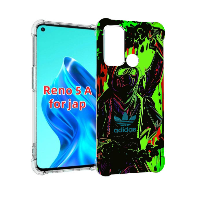 

Чехол MyPads мужчина в красках адидас для Oppo Reno 5A, Прозрачный, Tocco