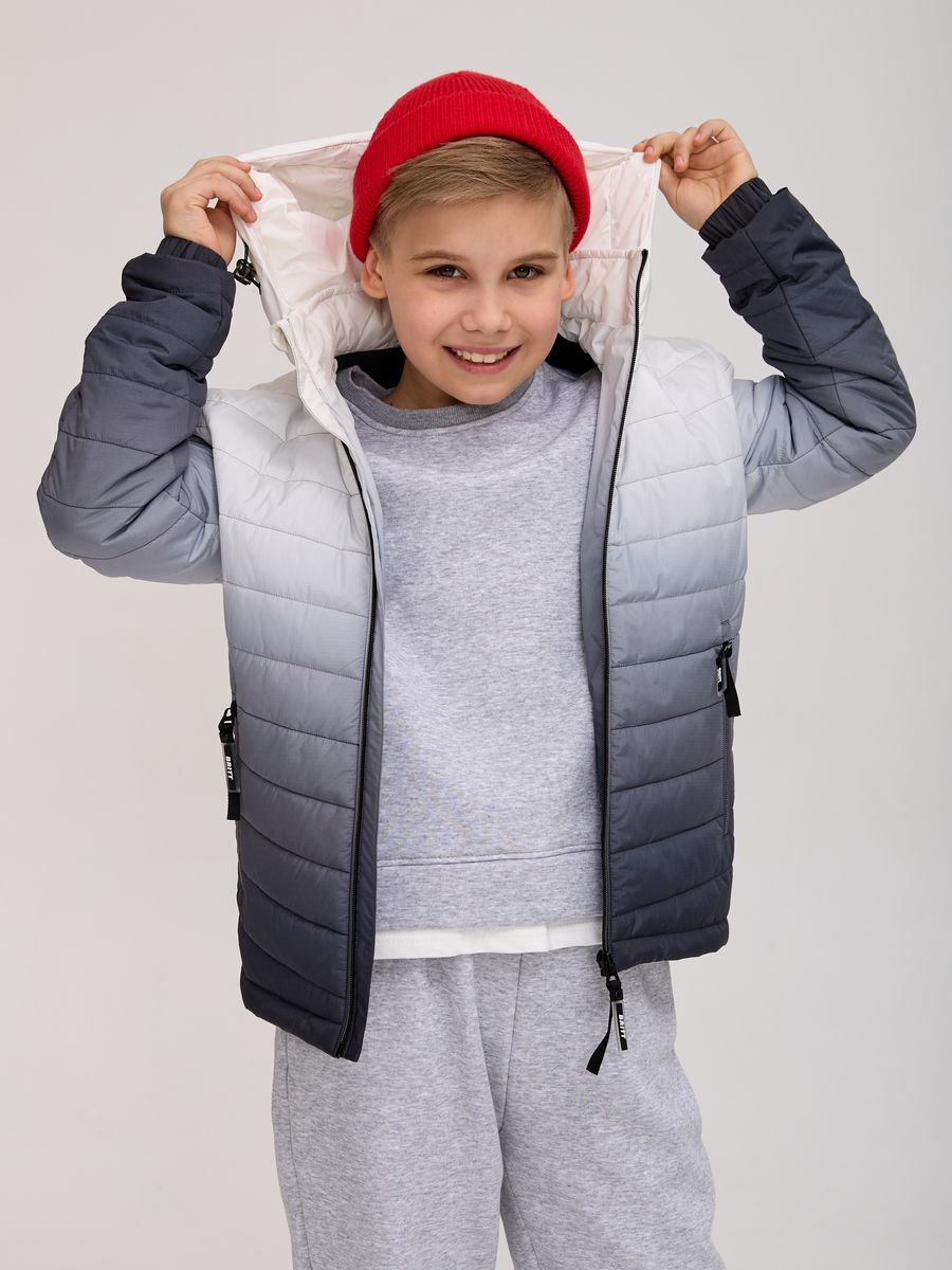 Куртка Britt 63240, бело-серый, 134