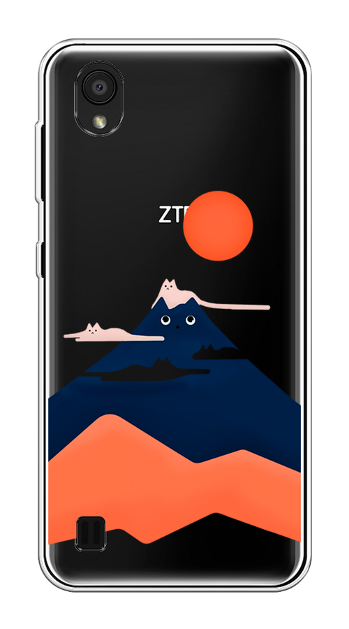 

Чехол на ZTE Blade A5 (2019) "Кот-гора", Черный;оранжевый, 133050-4