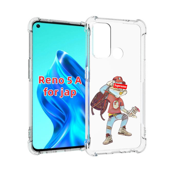 

Чехол MyPads моднявый-заяц детский для Oppo Reno 5A, Прозрачный, Tocco