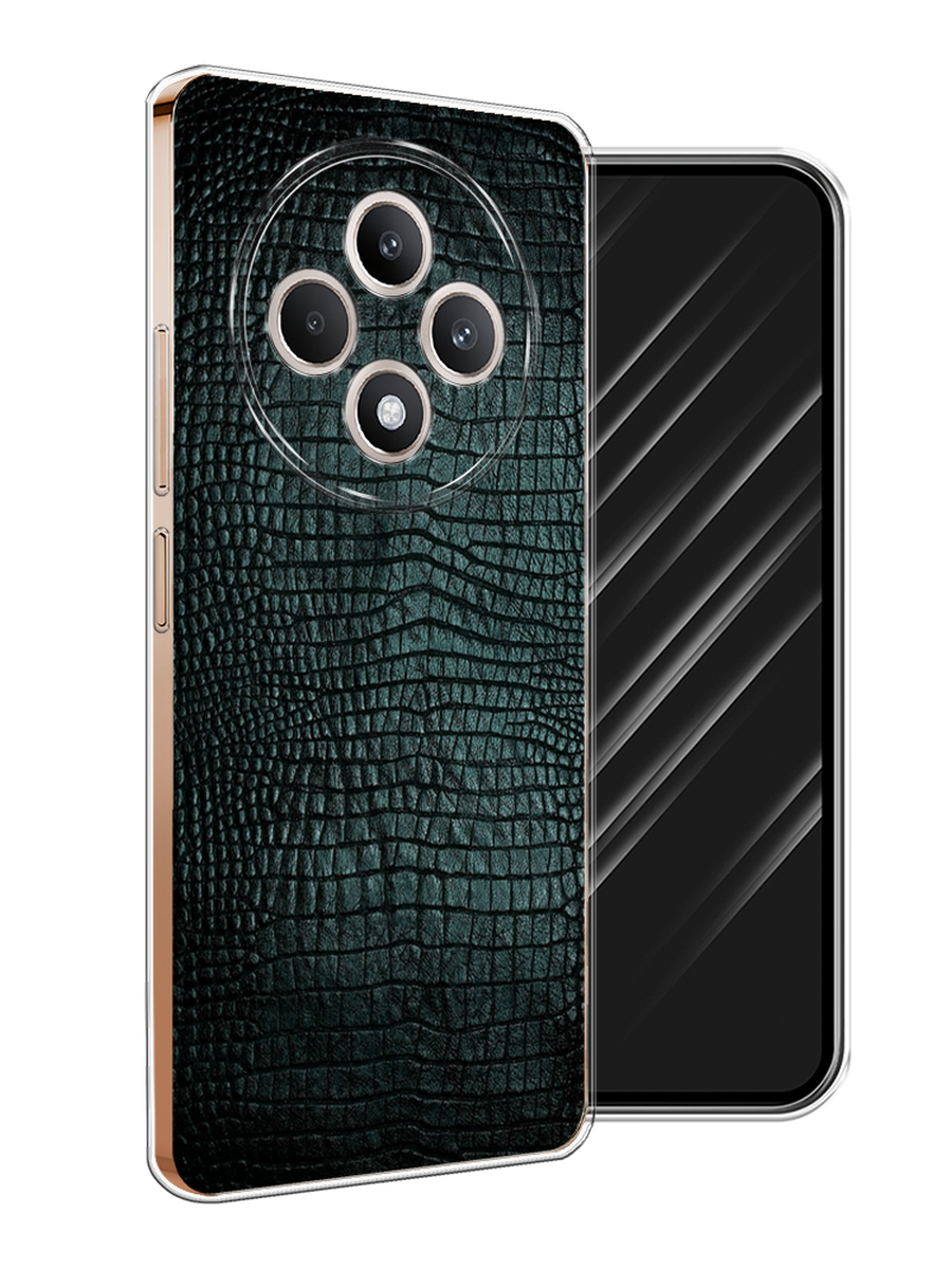 

Чехол Awog на Oppo Reno 12F "Черная змея", Черный;серый;голубой, 2517850-1