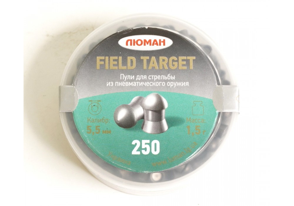 фото Пули для пневматики люман field target 5,5 мм 1,5 гр 250 шт