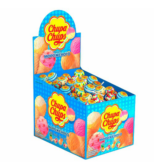 

Карамель леденцовая Chupa Chups Мороженое ассорти 12 г