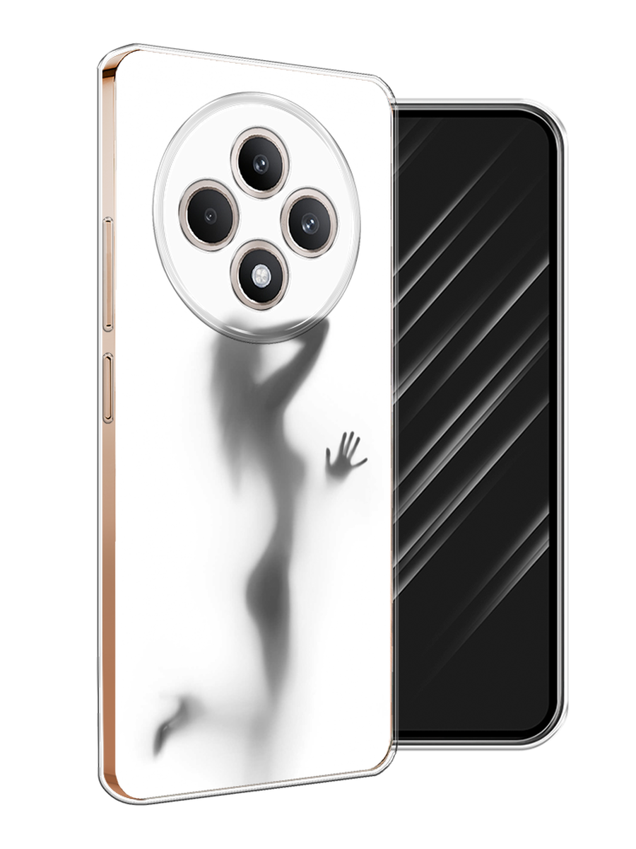 

Чехол Awog на Oppo Reno 12F "Стекло в душе", Белый;серый;черный, 2517850-1