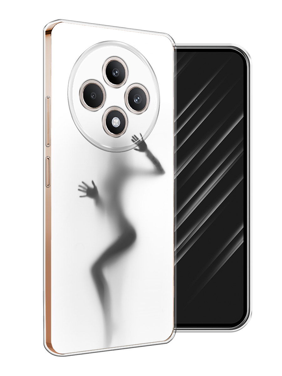 

Чехол Awog на Oppo Reno 12F "Девушка в душе", Серый;белый;черный, 2517850-1