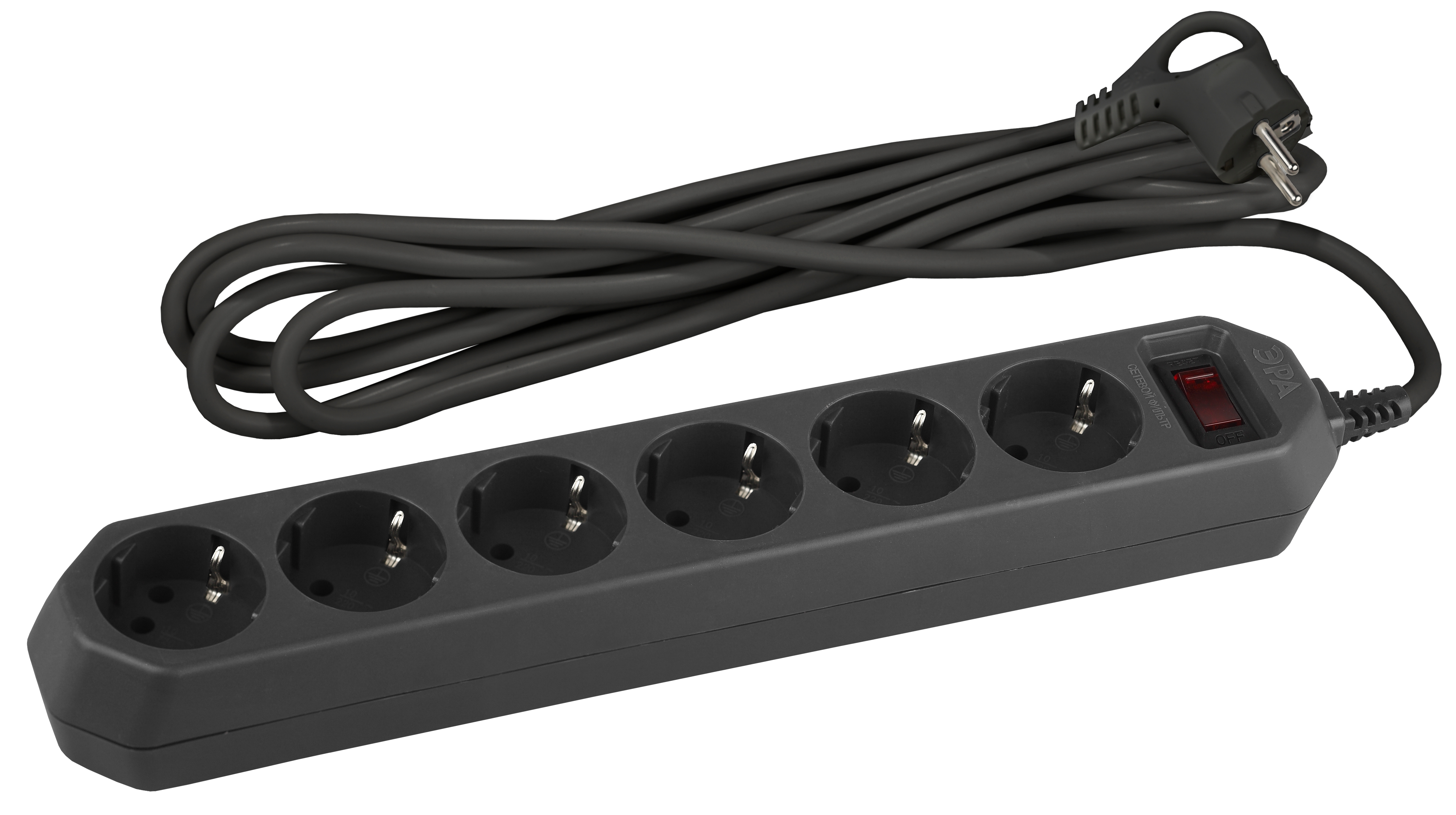 

Сетевой фильтр с заземлением ЭРА USF-6es-1,5m-B-BOX, USF-6es-1,5m-B-BOX