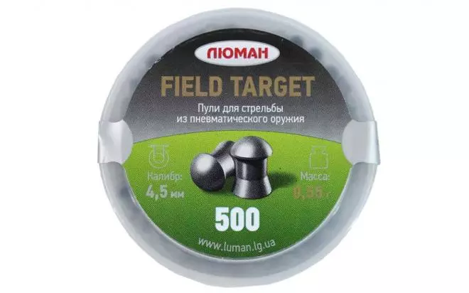 Пули для пневматики Люман Field Target 4,5 мм 0,55 гр 500 шт