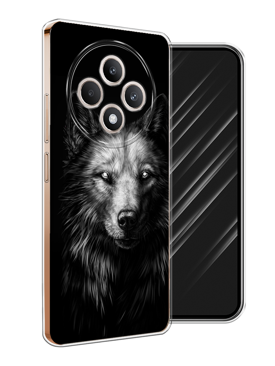 

Чехол Awog на Oppo Reno 12F "Волк черно белый", Серый;бежевый;белый, 2517850-1