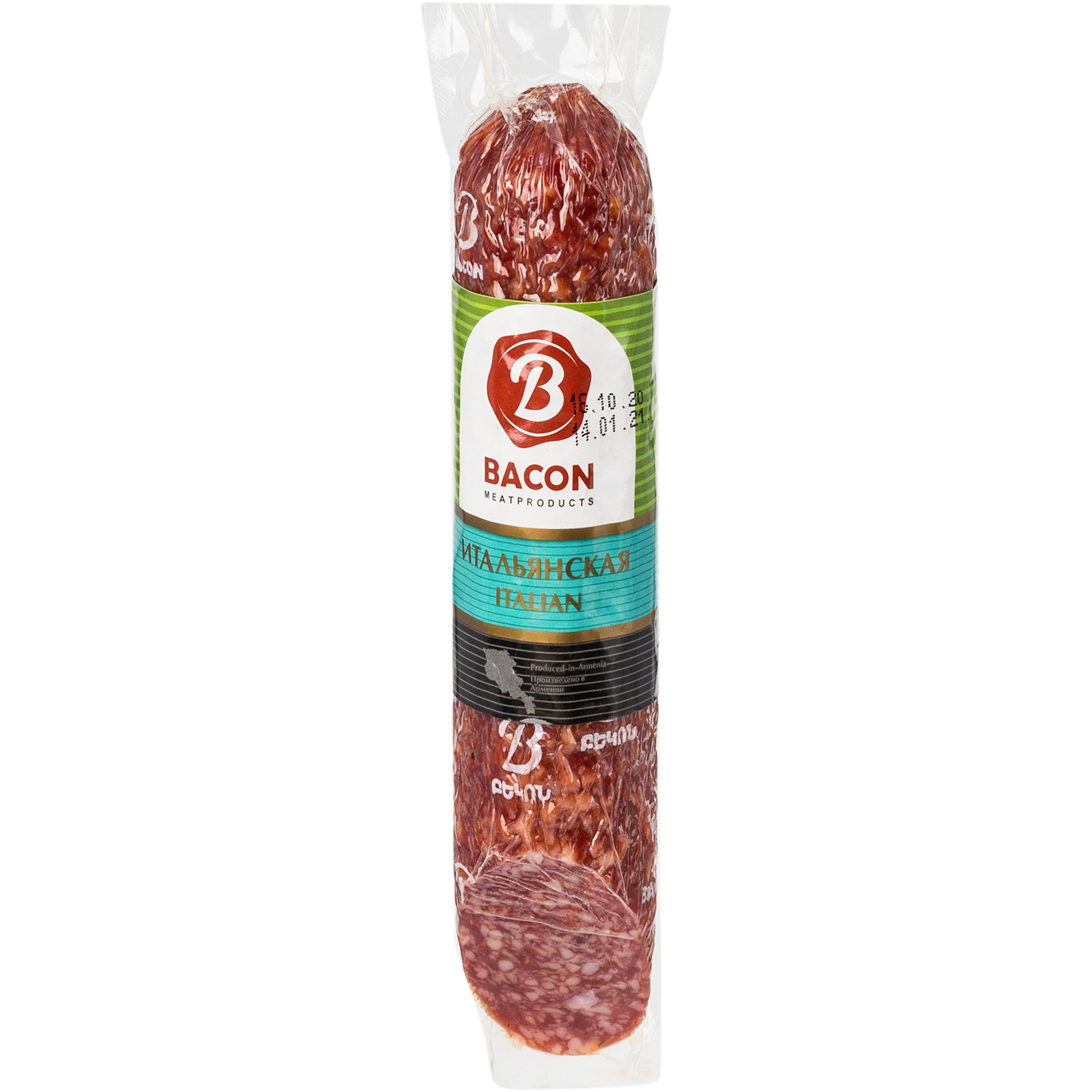 

Колбаса Bacon Итальянская сырокопченая 200 г