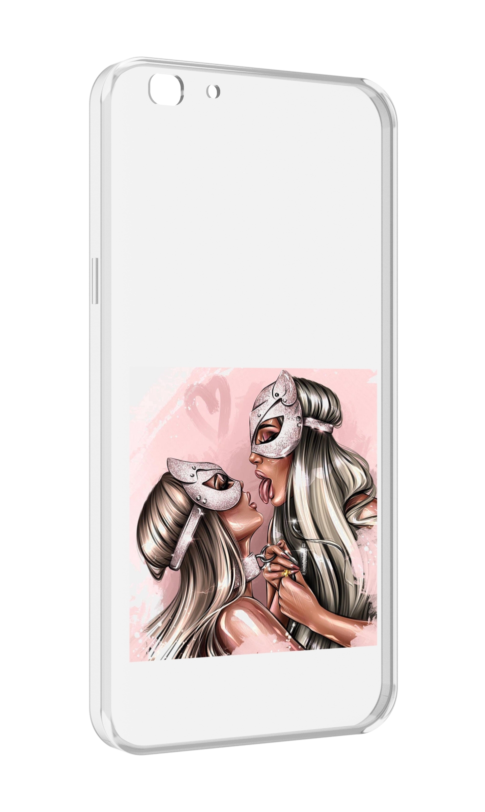 

Чехол MyPads девушки-поцелуй женский для Oppo A77/F3 (2017 год), Прозрачный, Tocco