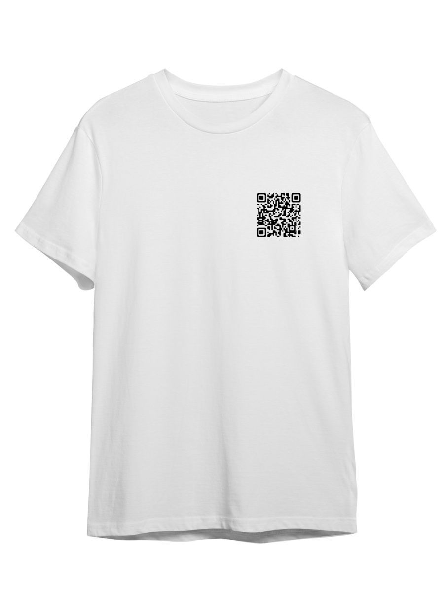 

Футболка унисекс СувенирShop Rick Astley/Never gonna give you up/QR код 7 белая L (48-50), Белый, "Rick Astley/Never gonna give you up/QR код" 7