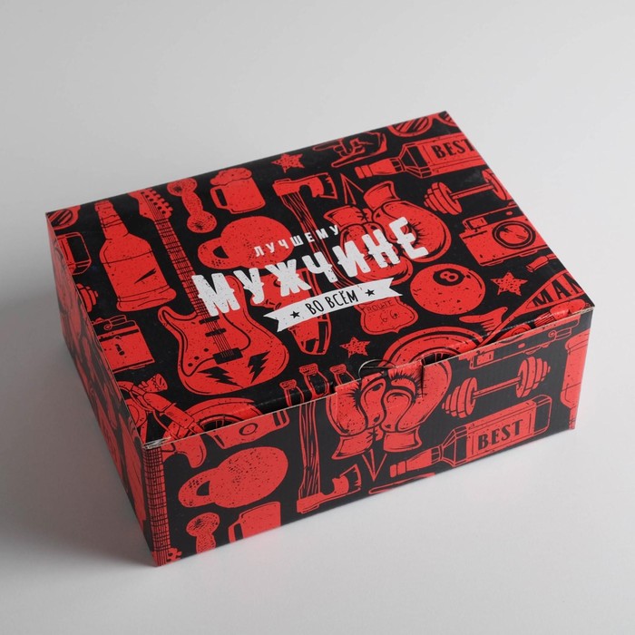 

Коробкапенал Дарите Счастье Лучшему мужчине 26 х 19 х 10 см, Красный