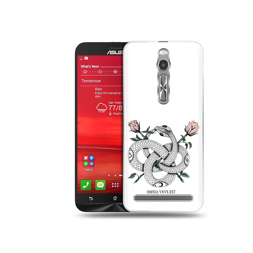 

Чехол MyPads Tocco для Asus Zenfone 2 (ZE550ML) нарисованная змея абстракция, Прозрачный, Tocco