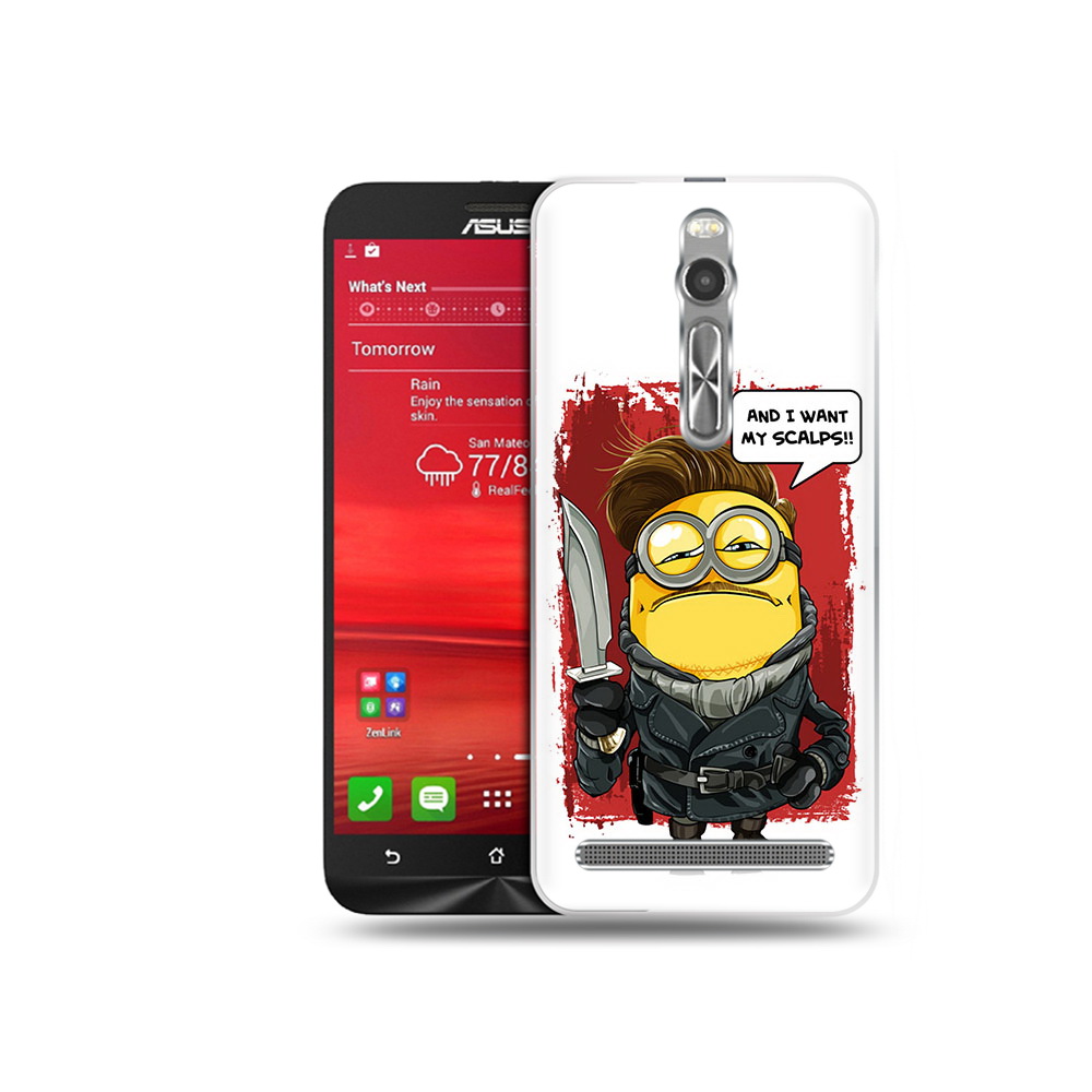 

Чехол MyPads Tocco для Asus Zenfone 2 (ZE550ML) миньон убийца (PT11329.657.477), Прозрачный, Tocco