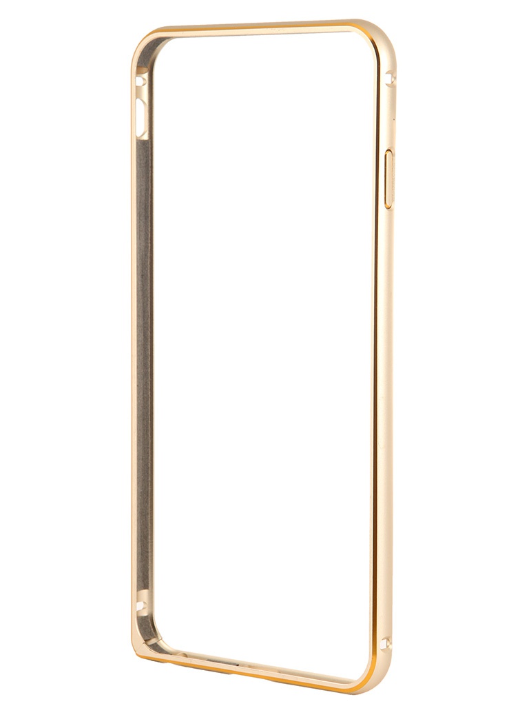 фото Чехол-бампер ainy for iphone 6 plus gold qc-a014l