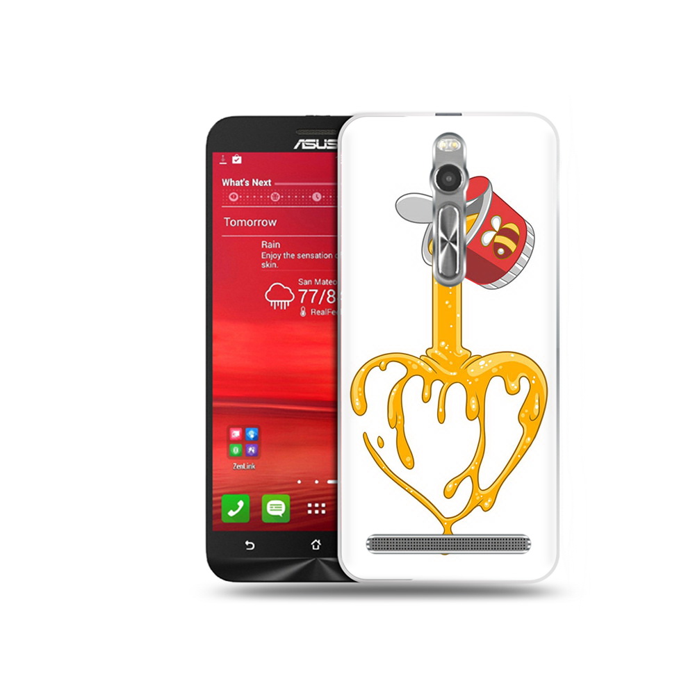 

Чехол MyPads Tocco для Asus Zenfone 2 (ZE550ML) медовое сердце (PT11329.657.471), Прозрачный, Tocco