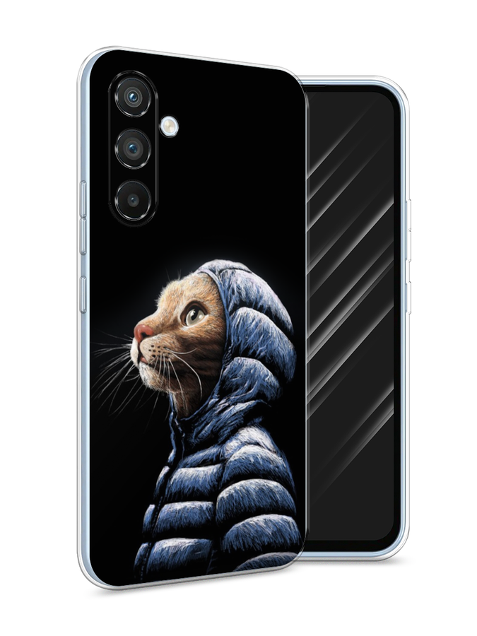 

Чехол Awog на Samsung Galaxy A54 "Кот в капюшоне", Черный;бежевый;синий, 2107750-2