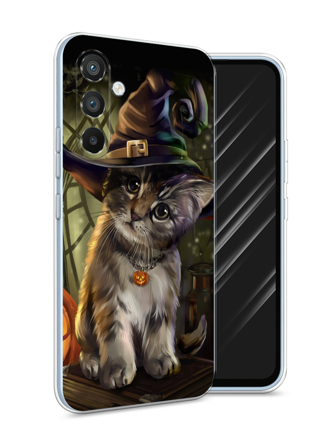 

Чехол Awog на Samsung Galaxy A54 "Кот на Хэллоуин", Зеленый;серый, 2107750-2