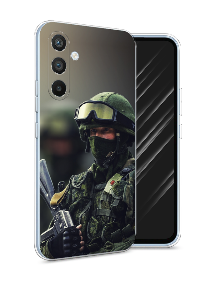 

Чехол Awog на Samsung Galaxy A54 "Солдат", Зеленый;серый, 2107750-5