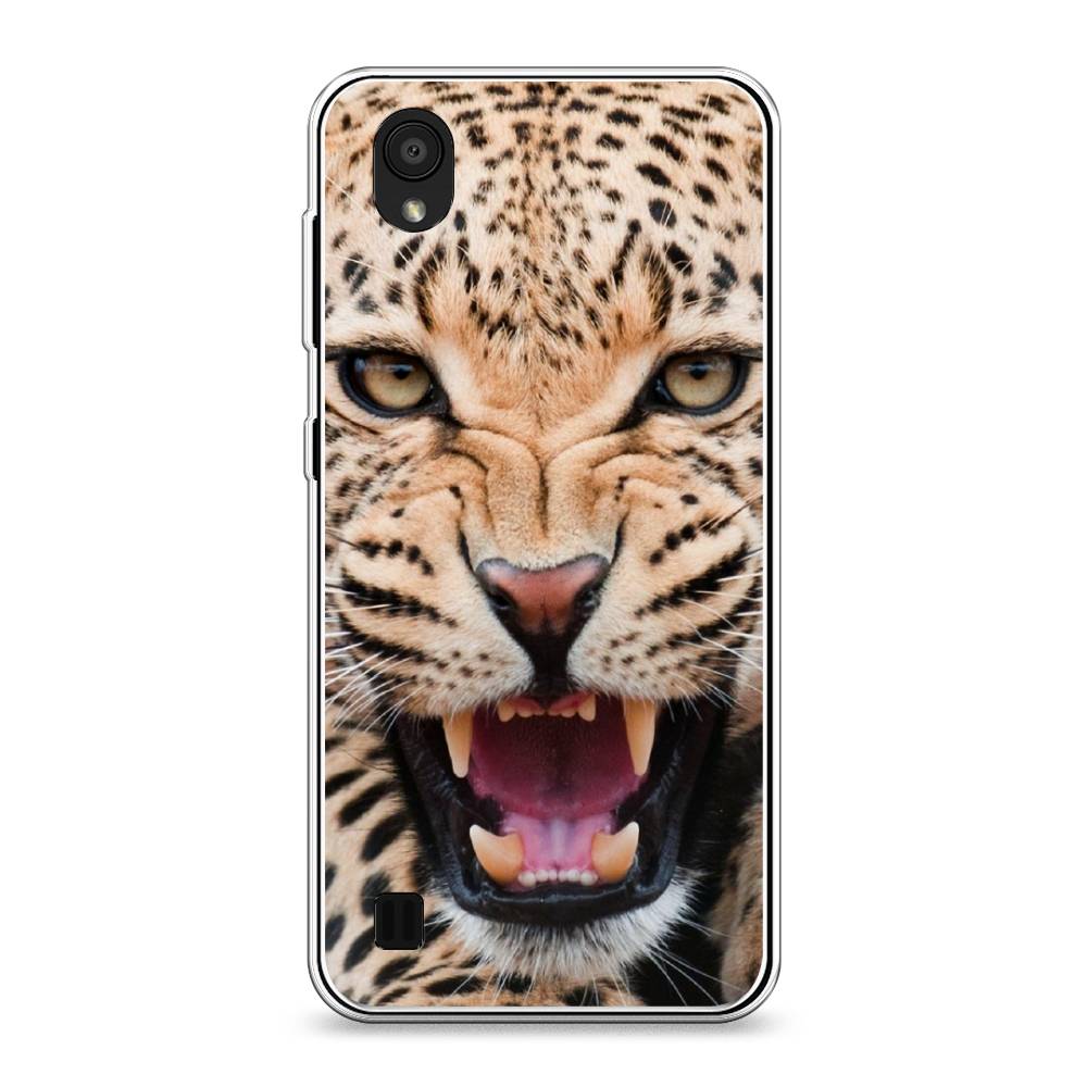 

Чехол на ZTE Blade A5 (2019) "Леопард 3d", Бежевый;черный, 133050-6