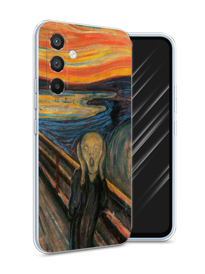 

Чехол Awog на Samsung Galaxy A54 "Крик", Оранжевый;синий;серый, 2107750-9
