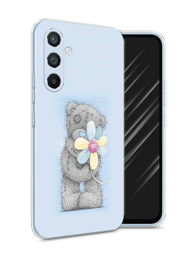 

Чехол Awog на Samsung Galaxy A54 "Me to you с ромашкой", Голубой;серый;желтый, 2107750-2