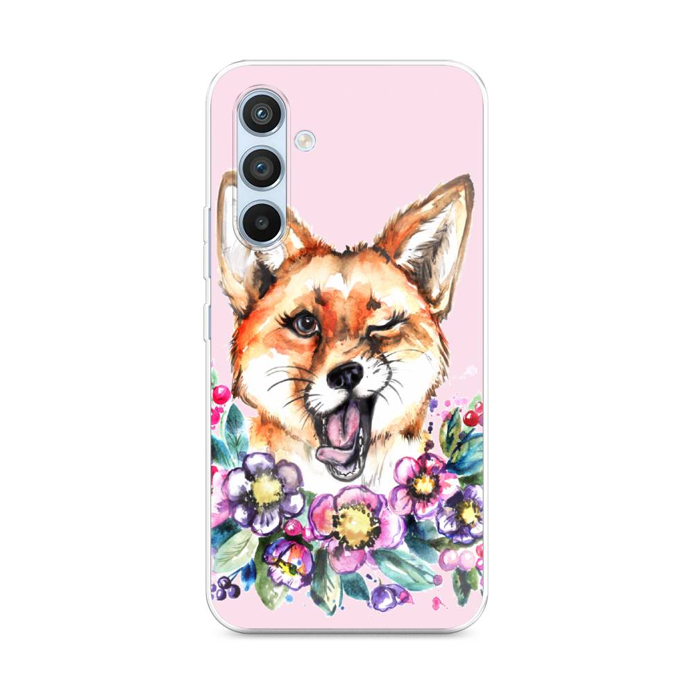 

Чехол Awog на Samsung Galaxy A54 "Подмигивающая лиса", Оранжевый, 2107750-10