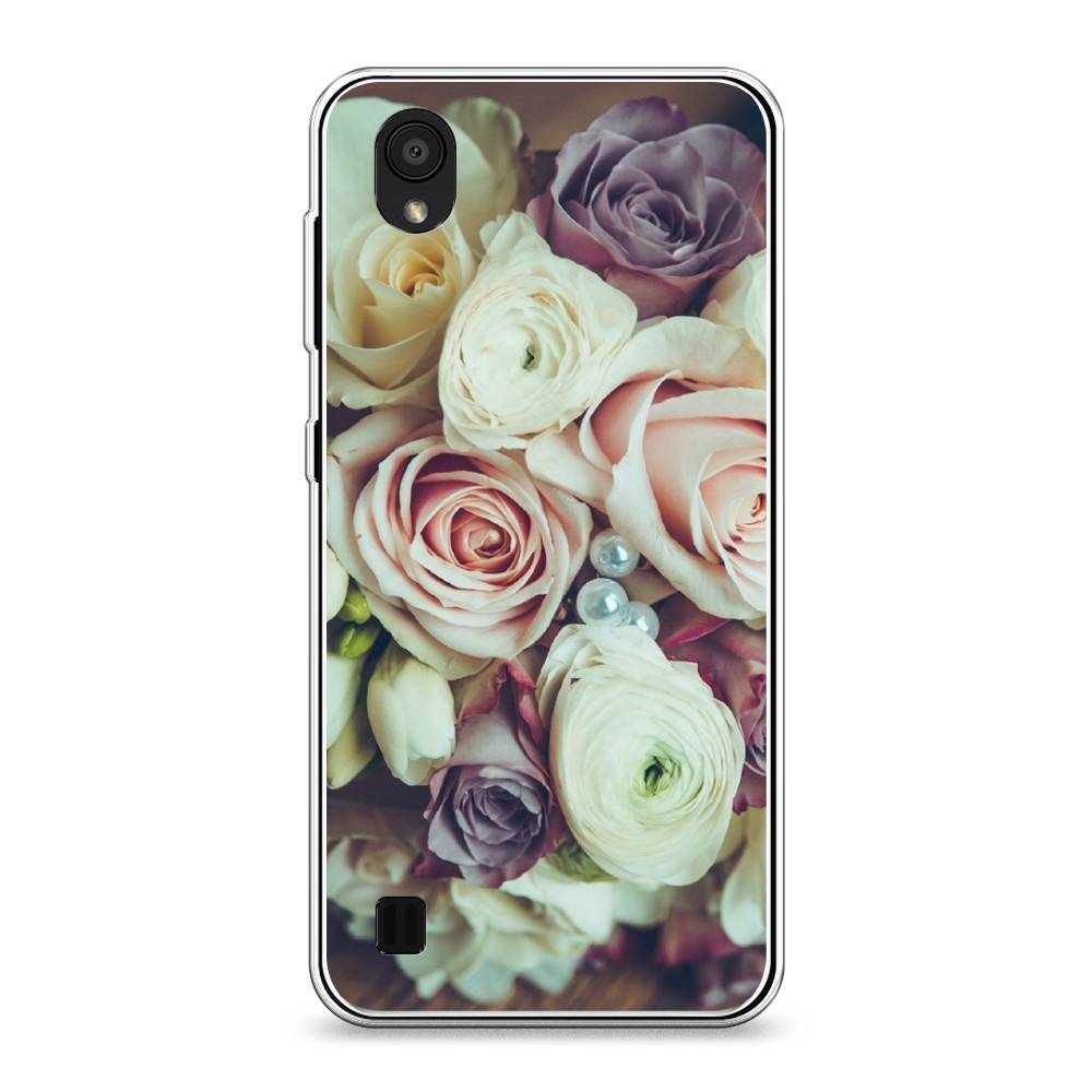 

Чехол на ZTE Blade A5 (2019) "Свадебный букет", Белый;фиолетовый, 133050-2