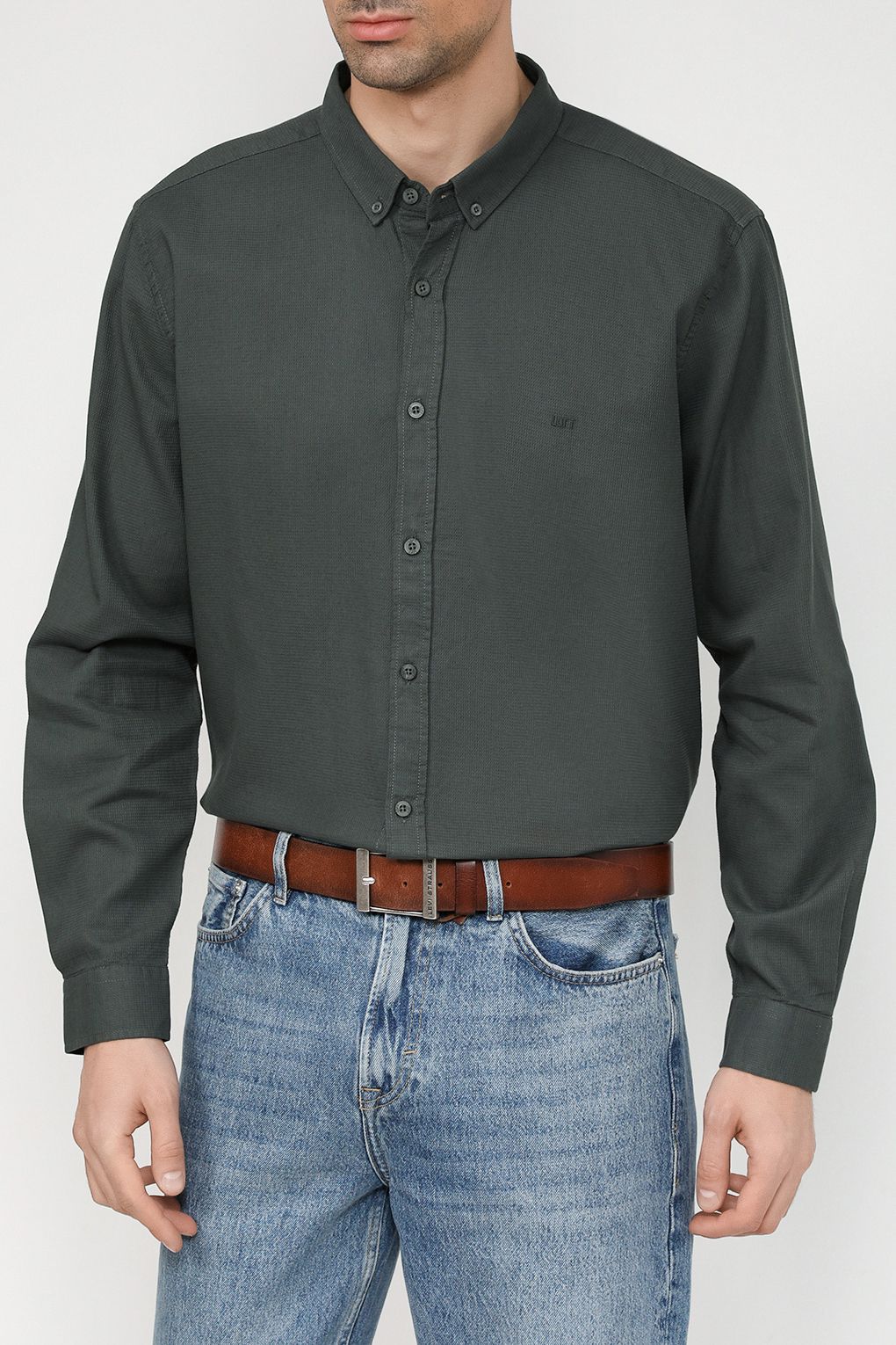 Рубашка мужская Loft LF2030872 хаки S