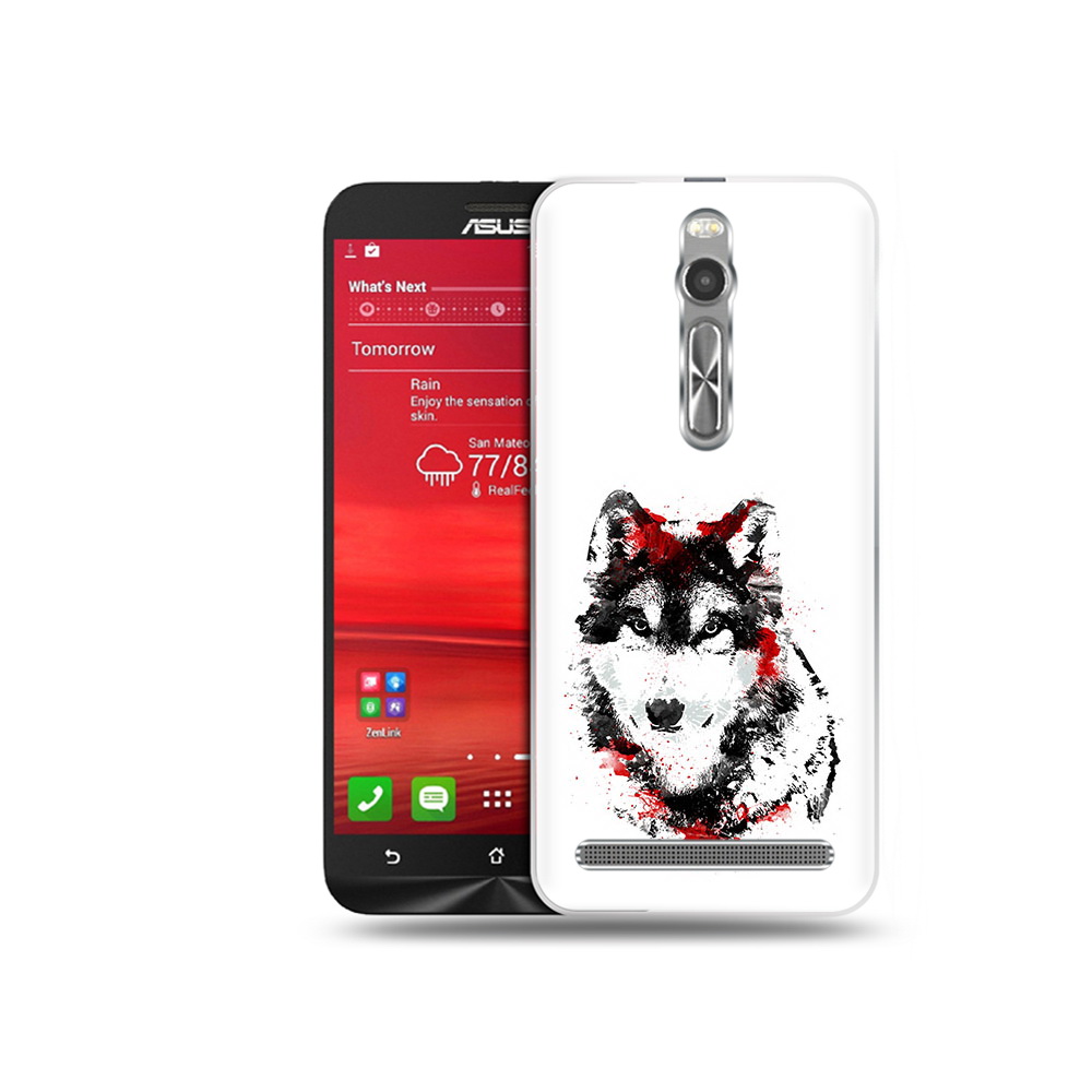 

Чехол MyPads Tocco для Asus Zenfone 2 (ZE550ML) кровавый волк (PT11329.657.416), Прозрачный, Tocco