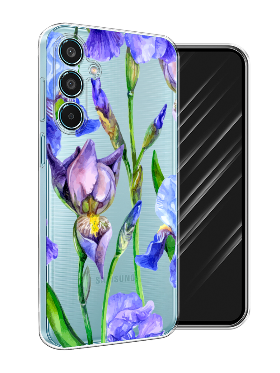 

Чехол Awog на Samsung Galaxy M35 "Синие ирисы", Фиолетовый;голубой;зеленый, 2110050-1
