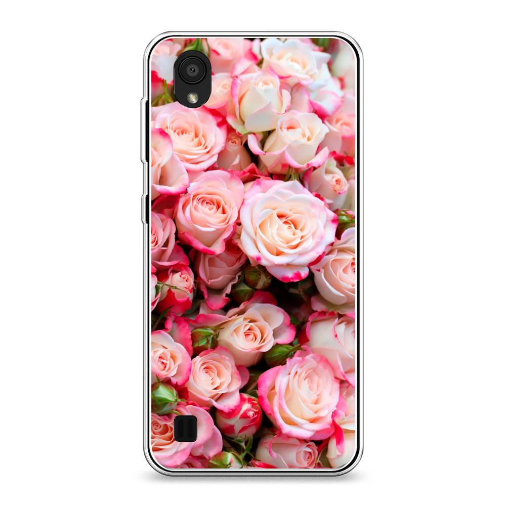 

Чехол на ZTE Blade A5 (2019) "Много роз", Розовый, 133050-2