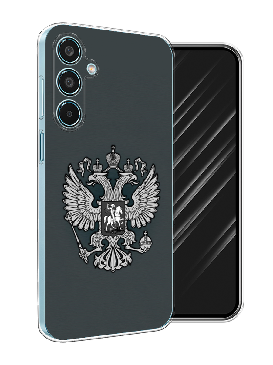 

Чехол Awog на Samsung Galaxy M35 "Герб России серый", 2110050-1